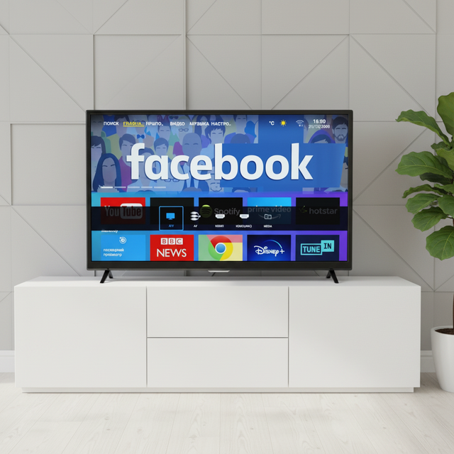 OEM/ODM Accepted 22Inch QLED Smart TV Android 4K Big Screen Wide Color Gamut Television Screens Wall Mountable Smart Television