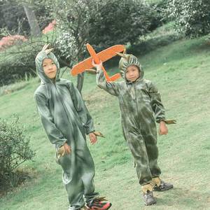 Disfraz de Tiranosaurio Rex para Niños, Disfraz de Camuflaje para Carnaval, Halloween, Mono de Dinosaurio para Niños, Pijama - Product Image 3
