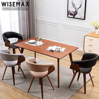 WISEMAX FURNITURE, meubles de restaurant et d'hôtel en gros, chaise de salle à manger moderne de haute qualité en tissu et en bois pour salle à manger
