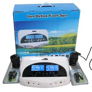 Factory Direct 2024 Newest Dual Ionic Foot Detox Spa Bath LCD Machine & FIR Belts 8 Modes Ion Cleanse