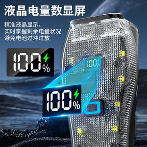 Nueva Luz Delantera para Bicicleta de Exterior, 4 Modos LED, Pantalla Digital, Recargable, Impermeable IPX4, Plástico Transparente Negro - Product Image 5