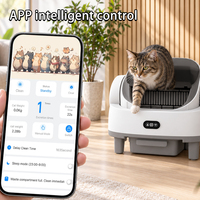 Caixa de Areia Inteligente para Gatos com Abertura Superior, Limpeza Automática, Controle por APP e WiFi para Atacado e OEM