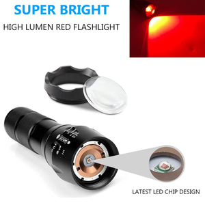 Logo khắc A100 625nm ánh sáng màu đỏ đèn pin duy nhất chế độ (On/Off) Zoom in/out màu đỏ ánh sáng LED <span class=keywords><strong>Torch</strong></span> cho săn bắn - Product Image 4