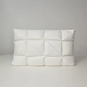 Wholesale Hotel Collection Pure Cotton Down Feather Alternative Baffle Pillows For Sleeping