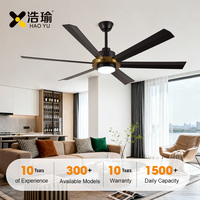 # Ventilateur de plafond décoratif moderne à 6 pales de 60 pouces, moteur silencieux à courant continu, avec télécommande, usage commercial et domestique, vente chaude 3274