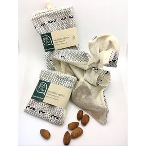 Stock 100% cotone M dimensioni borsa della spesa stampa di trasferimento di calore personalizzabile lettera motivo a cerniera per uso quotidiano - Product Image 1