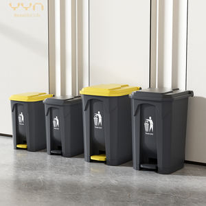 سلة نفايات بلاستيكية YYN للمطبخ مع دواسة قدم، حاويات قمامة منزلية لإعادة التدوير وإدارة النفايات - Product Image 6