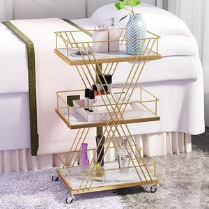 รถเข็นอุปกรณ์ทำผมสำหรับร้านเสริมสวย รุ่นใหม่ ชั้นวางของแบบรถเข็น - Product Image 6