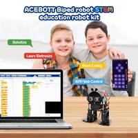 Kit de robot bipède bionique ACEBOTT pour Arduino ESP32, jouet électronique DIY dansant, contrôle par application, programmation Scratch Blockly