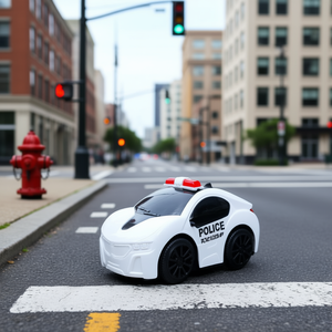 Voiture de police jouet pour enfants, véhicule de sauvetage en plastique, mini voiture de circulation pour jeu - Product Image 3
