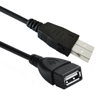 Cable de extensión único USB 2,0 tipo A macho a hembra Cable de extensión con bloqueo de pestillo