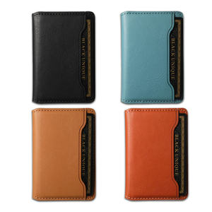 ที่ใส่บัตรแม่เหล็กคุณภาพสูง แข็งแรง ถอดออกได้ หนังวัวแท้ กระเป๋าสตางค์สีดำอเนกประสงค์ สำหรับ iPhone และ <span class=keywords><strong>Samsung</strong></span> - Product Image 6