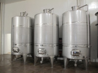 Cuve de fermentation chemisée Acier Inoxydable vin rouge sec fermenteur 1000l