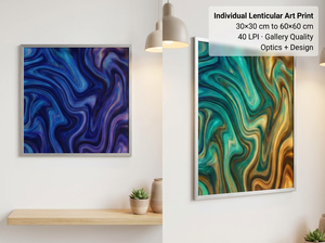 Hecho en Alemania, Impresión Lenticular Personalizada Duradera Lentiprint, Impresión Bajo Demanda A6 60X60cm 50/40 LPI Sin Marco, Regalos, Envíos - Product Image 2