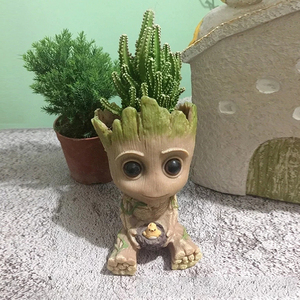 Nuovo arrivato Baby <span class=keywords><strong>Groot</strong></span> Flowerpot fioriere succulente Flower The Guardians Of Galaxy Tree Man Action Figures - Product Image 3