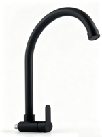 Robinet de cuisine universel mural à eau froide NES-CA9214, robinet d'évier en acier inoxydable pour la vente en gros