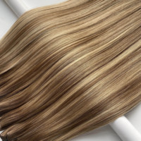 Extensions de cheveux 100% naturels Genius Weft 2026 populaires, ultra-fines, invisibles, sans nœuds, sans perte, cuticules brutes alignées, double tirage
