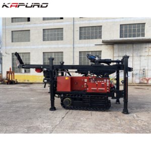 Perforadora Kapuro KP-200 Dr Illing Depth 200m para minería de pozos de agua sobre orugas, perforadora hidráulica mini de pozos - Product Image 4