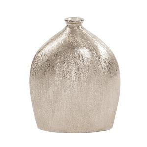 Jarrones de flores con textura de aluminio, Juego de 2 floreros decorativos para mesa de casa y sala de estar - Product Image 2