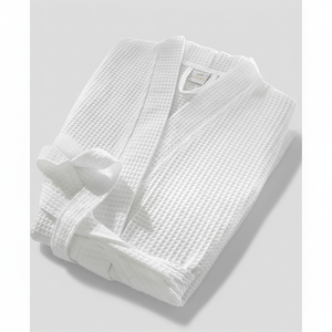 Albornoz de Hotel Serie Nemesis con Cuello Kimono, Amenidades Premium Piqu - Product Image 2