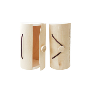 Scatola Cilindrica in <span class=keywords><strong>Legno</strong></span> <span class=keywords><strong>di</strong></span> Betulla Fatta a Mano con Rivestimento in Corteccia Morbida per Regali e Conservazione Sapone, Personalizzabile con Incisione - Product Image 3