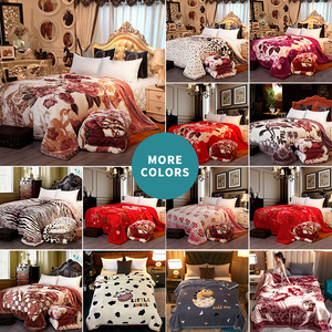 ผ้าห่มขนมิงค์ Raschel ฤดูหนาว,ผ้าห่มขน Faux นุ่มอุ่นหนาสองชั้น - Product Image 5