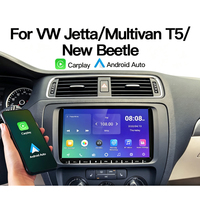 Radio Stereo Mobil Android 9" IPS untuk VW, Android Auto Wireless CarPlay, WiFi Terintegrasi, MP3, USB, Layar Sentuh