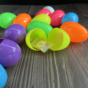 Vente en gros, vente chaude, œufs <span class=keywords><strong>de</strong></span> Pâques en plastique ouvrables <span class=keywords><strong>de</strong></span> 6 cm, couleur, pour la décoration <span class=keywords><strong>de</strong></span> Pâques DIY des enfants - Product Image 5