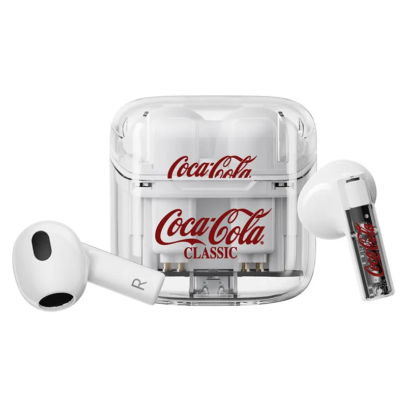 Coca-ColaT01ชุดหูฟังไร้สายของแท้ไร้สายสีฟ้า, หูฟังไร้สาย True ใหม่ตัดเสียงรบกวนกีฬา