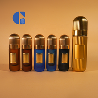 Flacon de parfum de luxe Dubaï 20ml 100ml en verre côtelé avec capuchon dôme doré, atomiseur de parfum vintage cannelé, emballage Oud Moyen-Orient