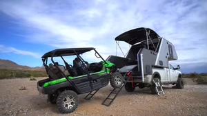 <span class=keywords><strong>Camper</strong></span> Pop-Up para Camioneta con Plataforma Plana, para Ford Ranger, Tacoma, Jeep Gladiator, Construcción de Fibra de Vidrio, Tanque de <span class=keywords><strong>Agua</strong></span> Dulce de <span class=keywords><strong>100L</strong></span>, para 2-3 Personas - Product Image 3