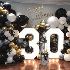 مصنع شحنة ديكور الزفاف أضواء عملاقة 4 أقدام سرادق إلكتروني أدى أرقام كبيرة عملاقة تضيء رسائل الصمام سرادق رسائل الحب - Product Image 3