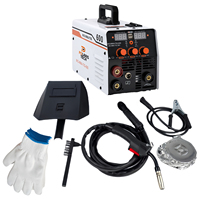 Machine de soudage MIG sans gaz avec pistolet à bobine MIG600 Amp 110V 220V pour la réparation professionnelle de tôles