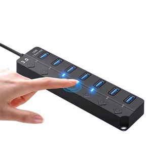 PC 컴퓨터 고속 4/7 포트 <span class=keywords><strong>USB</strong></span> 3.0 허브 분배기 온/오프 스위치 멀티 노트북 PC 재고 대 한 <span class=keywords><strong>USB</strong></span> 3.0 허브 - Product Image 2