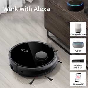 Smart Robotic Vacuum Cleaner Wet and Dry Home Cleaner With Filter Powerful and Battery-Powered Robot Vacuums Wifi <b>Vacum</b> Cleaner - Product Image 4