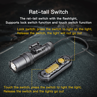 Lampe de poche laser LED verte étanche Combo Quick Tan Color Release ML PT Mount Tactical Flashlight Scopes & Accessories