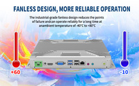 Ordinateur embarqué professionnel Mini ventilateur sans pale Hôte industriel Affichage VGA Core I3/i5/i7 Boîtier en aluminium pur pour diverses applications