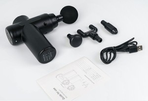 <span class=keywords><strong>Mini</strong></span> masajeador profundo de cuerpo eléctrico de mano con pistola de masaje de taladro deportivo de vibración de 4 cabezas - Product Image 4