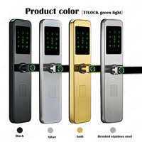 TTlock Ble ou Tuya Wifi App Serrure de porte numérique intelligente Code d'empreinte digitale Serrure intelligente Carte-clé Mortaise Serrure intelligente électronique
