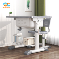 Table d'étude de qualité commerciale pour espaces d'apprentissage pour adultes bureau de salle d'étude bureau et chaise de mobilier scolaire en bois à une place