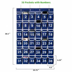 Organizador de Pared para Aula con 36 Bolsillos, Bolsa de Almacenamiento Colgante para Puerta, Porta Celulares, Suministros Escolares y de Oficina - Product Image 5