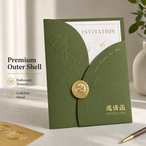 Invitations <span class=keywords><strong>de</strong></span> <span class=keywords><strong>mariage</strong></span> personnalisées en aquarelle florale, cartes personnalisées imprimées en ivoire mat pour une annonce <span class=keywords><strong>de</strong></span> <span class=keywords><strong>mariage</strong></span> élégante - Product Image 2