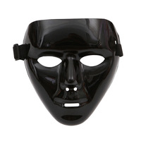 Masque de danse en PVC Hip-Hop blanc HF pour hommes et femmes Masques de performance d'Halloween et de fête costumée