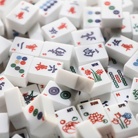 Jeu de Mahjong Personnalisé de Luxe Américain, Tuiles de Mahjong les Plus Vendues, en Acrylique Moderne, Pratique, à un ou deux étages