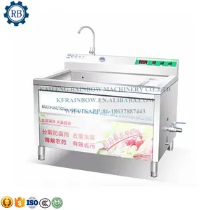 Industrial Mango Potato Processing Line Fruit Washer and Vegetable Cleaning Machine Seafood Air Bubble Washing Machine