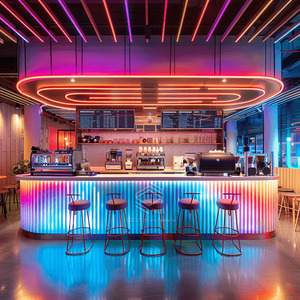 Diseño de mostrador de comida rápida personalizado Hotel Café Bar Muebles de <span class=keywords><strong>restaurante</strong></span> personalizados - Product Image 2