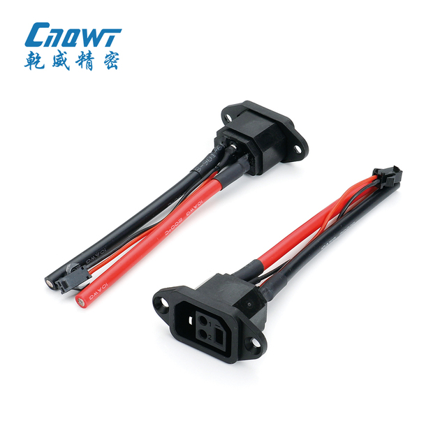 Silicone 3-Pin Plug Charging Cable for Male/Female Electric Vehicle Lithium Power Cord-PVC Insulated-Motorcycle Application