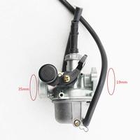 GOOFIT PZ19 Carburateur de moto 19mm avec starter manuel de remplacement pour 50cc 70cc 80cc 90cc 110cc 125cc CRF XR50 CRF50 XR70 CRF70