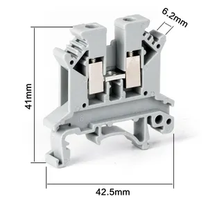 Through Connectors JUK2.5B Gray Blue Black Red UK Series Complete Model Phoenix Universal Connector Free Combination DIN Rail Screw Terminal Blocks