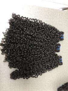 阿里巴巴批发女性美发产品双纬小精灵卷曲巴西人发束小精灵卷发价格便宜 - Product Image 5